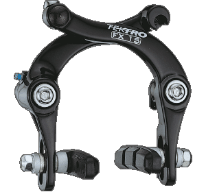 BMX Тормоз U-brake задний Tektro, FX15, для Freestyle, вертикальная пружина, колодки 60мм, чёрный
