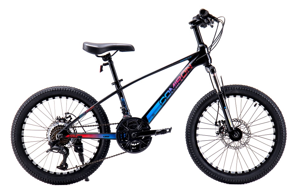 Велосипед 20" Comiron Rapid 1.0 R20B, 21ск, AL, Disc, красно-сине-чёрный, 2022г.   c