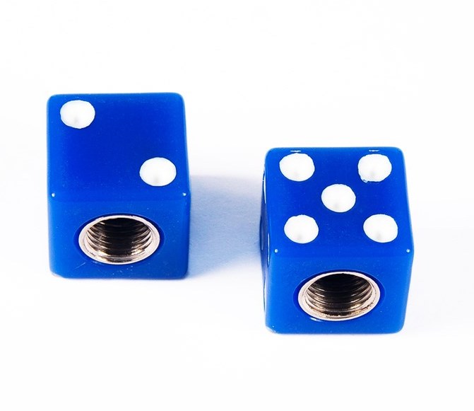 Колпачок (декоративный) A/V 4Bike, V11, кубик синий   m
