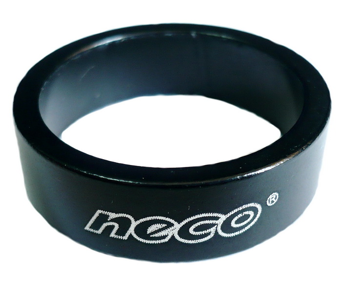 Кольцо рулевой колонки 1-1/8" Н=10мм Neco AS3510 AL, чёрное   м